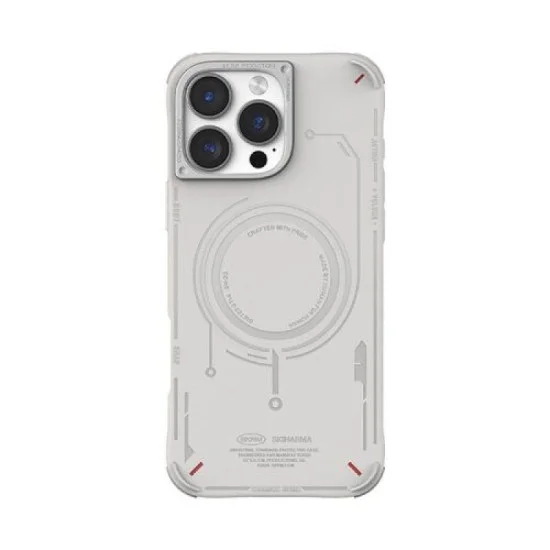 Cover Iphone 16 Pro Max Mecha Magsafe Case Skinarma - Light Grey